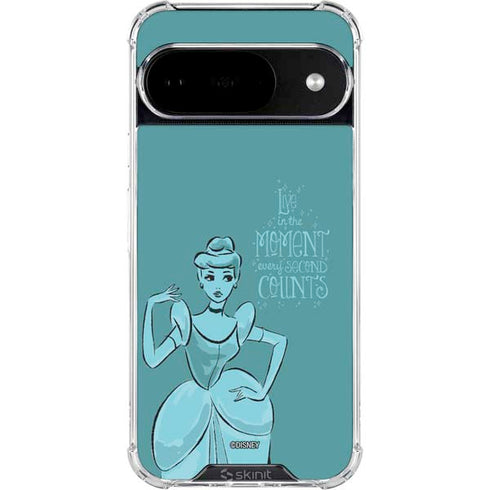 Disney Princess Cinderella Live in the Moment Art Google Pixel 10 Clear Case